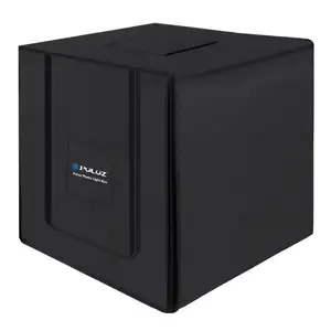 PULUZ-caja de luz para estudio fotográfico, de 80cm Softbox, iluminación para estudio fotográfico, Kit de tienda de grabación con 3 fondos de fotografía