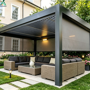 <span class=keywords><strong>Pergola</strong></span> <span class=keywords><strong>Bioclimatique</strong></span> ANCSEM en Aluminium à Toit Réglable, Autoportante, pour Jardin et Terrasse – Vente Chaude <span class=keywords><strong>Usine</strong></span> - Product Image 1