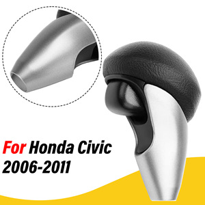 Honda Automatic Gear <b>Shift</b> <b>Knob</b> Gray Carbon Fiber Texture Ergonomic Plastic Replacement Part - Product Image 4