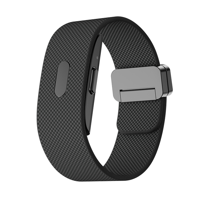 JCVital V4 Black Android Wearable Device Smartband Mini Smart Band Screenless Fitness Tracker Smart Bracelet with Eda and Hrv