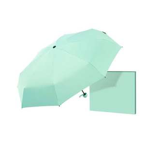 Heißer Sommer Hochzeits-Souvenir Werbegeschenk Individuelles Firmenlogo Mini-Handfächer Regenschirm Geschenkset für Gäste Geburtstagsparty-Geschenk - Product Image 5