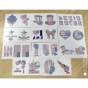 Новый американский флаг татуировки водонепроницаемый стикер независимости День Партии татуировки стикер для лица - Product Image 2