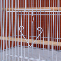 Vente en gros cage à oiseaux extra large perroquets canari autres animaux de compagnie 76.5x45x46cm cage à oiseaux en fer forgé en acier massif transporteur extérieur