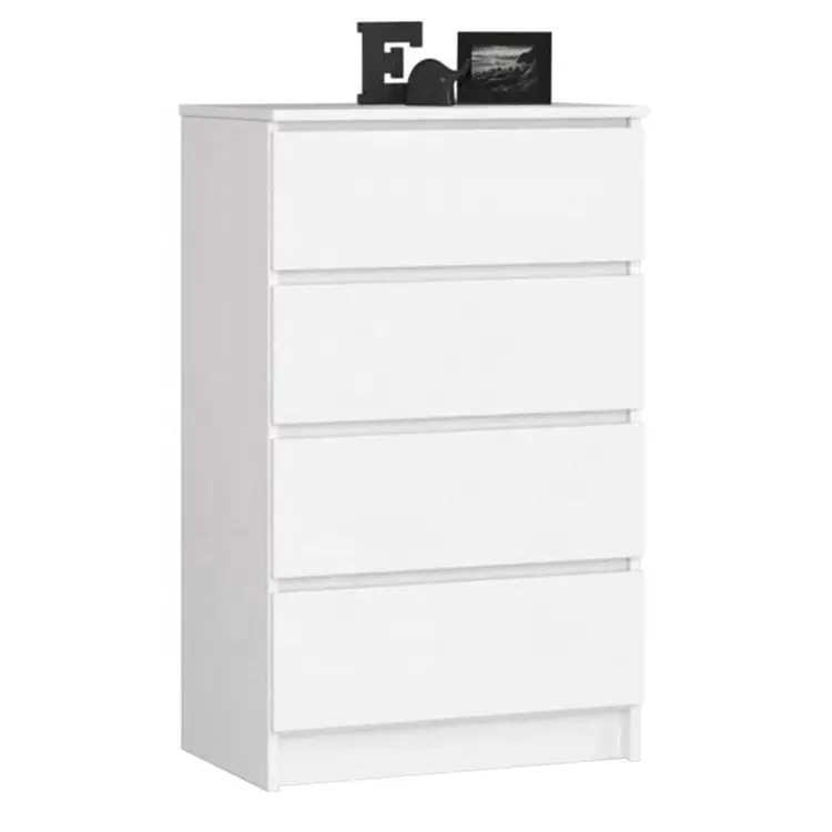 Commodes blanches personnalisées mobilier de chambre à coucher armoire de rangement en bois 6 tiroirs