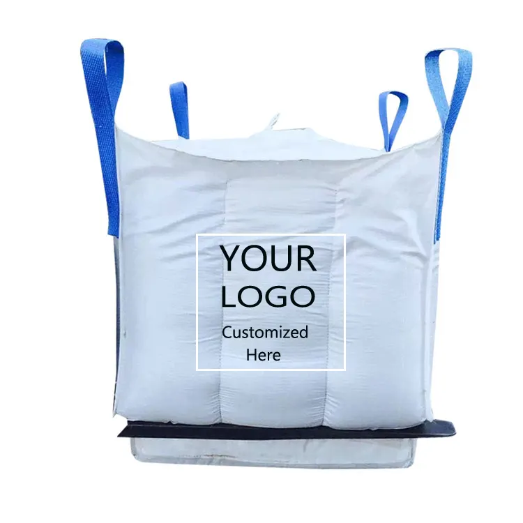 Polypropylene बाधक Fibc थोक बैग सुदृढ़ चकित 1000kg जंबो बैग के साथ सुपर बोरी पीपी थोक बैग लाइनर अंदर