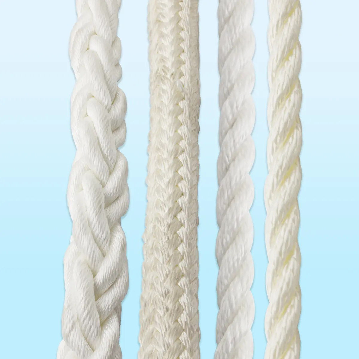 economic package nylon 4mm 6mm 10mm 24mm solid braid nylon rope white or custom colors