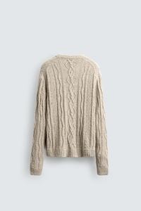 <strong>Men's</strong> <strong>Chunky</strong> Aran Sweater in Oatmeal Beige Heavyweight <strong>Cable</strong> <strong>Knit</strong> Fisherman Pullover <strong>Jumper</strong> in 100% Wool for Authentic Heritage, - Product Image 6