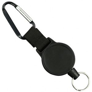 ที่ใส่บัตรแบบม้วนเก็บได้อเนกประสงค์ ทำจากสแตนเลสสตีล ทนทาน ชาร์จไฟได้ ยืดหยุ่นสูง ดึงง่าย พร้อมห่วงรูปตัว D ใช้งานสะดวก - Product Image 6