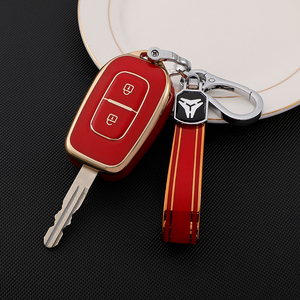 Étui <span class=keywords><strong>de</strong></span> protection souple en TPU pour clé <span class=keywords><strong>de</strong></span> voiture Renault Koleos Kadjar Talisman FLUENCE CAPTUR, avec porte-clés et accessoires - Product Image 6