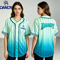 Maillots de baseball personnalisés en gros pour femmes grandes tailles, imprimés, en Spandex/Polyester, impression numérique, respirants