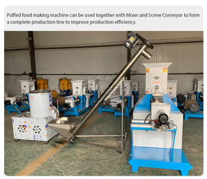 เครื่องอัดรีดข้าวโพดอัตโนมัติเครื่องทำพัฟข้าวโพดเครื่องทำขนมพัฟ - Product Image 4