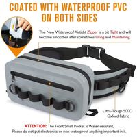Sac banane de pêche Molle avec support pour équipement et dos en mousse confortable, capacité 3,3 L, pour pêcheurs, pêche en ruisseau et excursions de camping de week-end