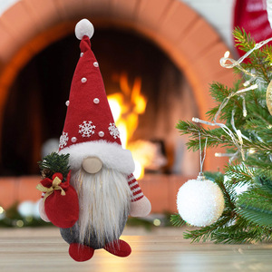 Gnome de Noël sans visage en peluche, jouet décoratif Père Noël pour la décoration de Noël, accessoires de scène, de fête et de décoration intérieure des fêtes - Product Image 2