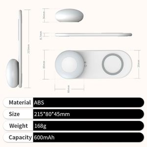 Lámpara de Escritorio con Carga Inalámbrica para Teléfono, Lámpara de Mesa Táctil Magnética LED para Chicas, en Promoción - Product Image 3