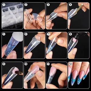 <span class=keywords><strong>AILLSA</strong></span> OEM 288PCs Dual Forms Nails Poly Extension Gel Mold Nail Form 4 Estilos Fast Builder UV Gel Nail Tips Molde DE MANICURA - Product Image 4
