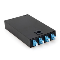Caja Terminal de Fibra Óptica de 4 Puertos para Montaje en Pared, Acero Laminado en Frío, OTB SC, Distribución de Empalmes para FTTH