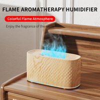 Diffuseur d'arômes USB de bureau 160 ml, mini humidificateur à flamme, diffuseur d'huiles essentielles, nébuliseur de parfum pour la maison