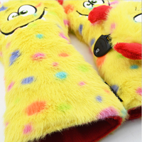 Housse de tête de club de golf amusante en forme de monstre, brodée, motif animal en peluche, pour driver en bois, accessoires de golf personnalisés OEM