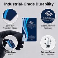 Carte-clé d'hôtel D103 imprimée en usine, carte de porte RFID PVC 13,56 MHz, impression de logo personnalisée pour système de serrure électronique, vente en gros
