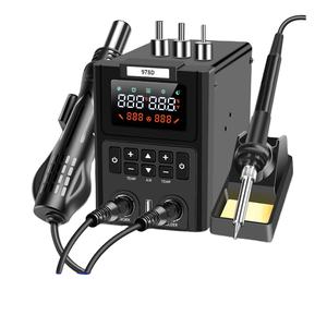 Station de Retravail à Air Chaud Numérique avec Fer à Souder à Température Réglable et Pistolet Thermique pour la Réparation de Circuits Imprimés et l'Assemblage Électronique - Product Image 1