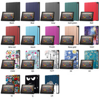 Housse de protection pour tablette intelligente HD10 de 10 pouces en cuir PU de luxe personnalisable 2023 pour Amazon Fire HD 10 2023