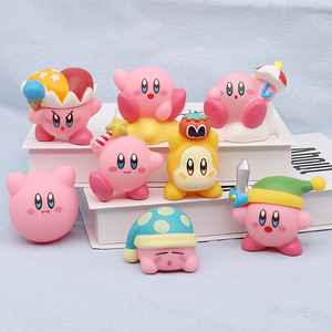 Set de 6 Figuras de Personajes de Anime de <span class=keywords><strong>Kirby</strong></span>, Muñecos de Estrella Lindos de PVC, Juguetes de Regalo - Product Image 2