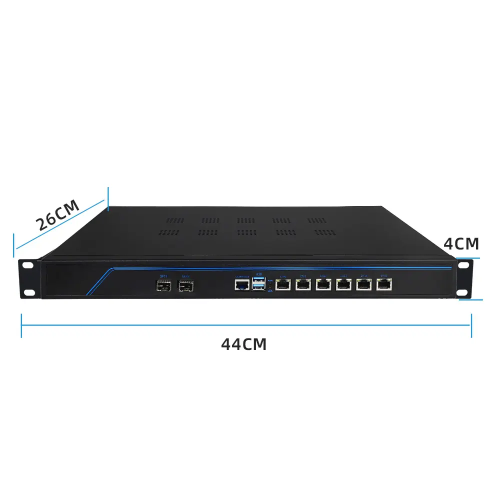HW Fanless Firewall Soft Router Intel Celeron i7-3632QM Quad Core 4GB 64GB Gateway 6 LAN I225 I226 2.5G Network Pfsense Mini Pc