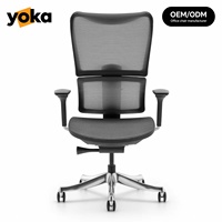 Chaise de bureau ergonomique de luxe à dossier haut, soutien lombaire réglable, appui-tête, accoudoirs, verrouillage d'inclinaison pivotant, plusieurs couleurs, coussin doux