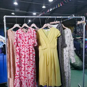 Thrift Used Clothing Warehouse Used Clothes For Woman Second Hand Clothing Bales Plus Size Beach Dress Beach Dress Fabric