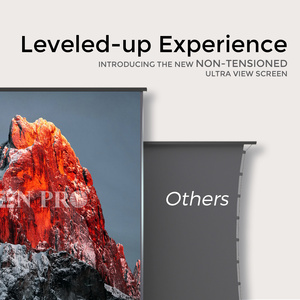 شاشة عرض <span class=keywords><strong>SCREEN</strong></span> PRO 3C مضادة للأشعة الليزرية بنسبة 16:9، ترتفع من الأرض، حامل أرضي، شاشات عرض رمادية آلية بضغط تلقائي 4K/8K ALR - Product Image 4