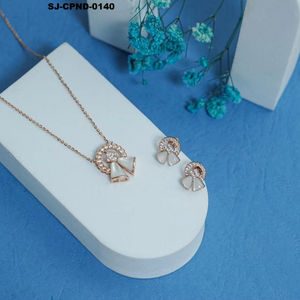 Wholesale Collection Price Beautiful design Best High Quality <b>Necklace</b> and earrings Set In bulk price designer - Product Image 1