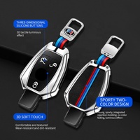 Nouvelle conception de coque de clé de voiture en alliage de zinc et silicone pour Mercedes Benz E S G Class GLA CLA GLC CLS W204 W463 W176 W251 W205 AMG