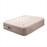 Lit gonflable convertible double moderne avec pompe intégrée, matelas gonflable pliable et portable en mousse de PVC pour la maison et le camping en plein air