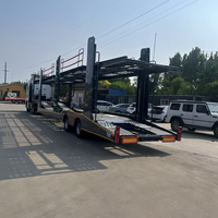 Remorque de transport de véhicules 2 essieux pour 6 à 8 voitures, semi-remorque porte-voitures
