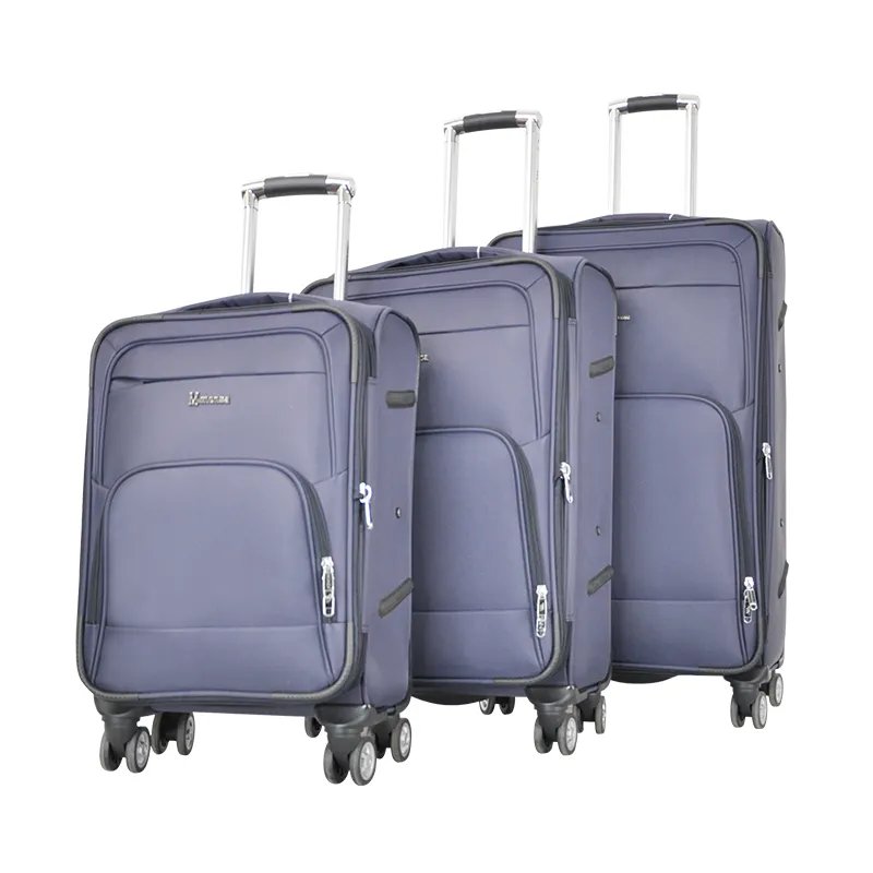 High quality 3 pcs fabric soft luggage set trolley bag business travel suitcase soft luggage set for outdoor