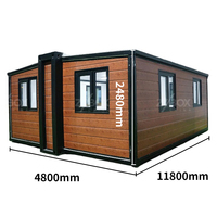 Maison conteneur pliable 20FT, maison modulaire isolée extensible, autres maisons préfabriquées pour maison d'hôtes et logement annexe