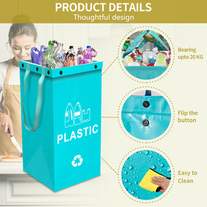 Gallon Nhự<span class=keywords><strong>a</strong></span> Giặt Giỏ Thùng Rác Có Thể Thùng Rác Chất Thải Bin Thùng Rác Có Thể Đứng 40L Công Suất Ngoài Trời Lưu Trữ Xô Cho Nhà Sử Dụng - Product Image 2