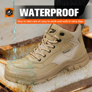 <b>Work</b> Safety <b>Shoes</b> <b>Men</b> Soft Soled Lightweight Breathable Steel Toe Cap Boots Anti Smashing Anti Stabbing Factory Use - Product Image 4