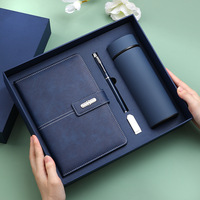 Carnet de notes et stylo d'affaires kraft A5 avec spirale, pierre, papier pu cuir, ensemble cadeau de classeur promotionnel personnalisé pour journal