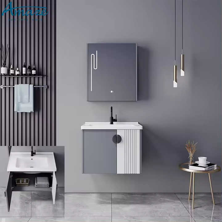 New Design Toilet Furniture Mirror Wall Mounted Modern Style Bathroom