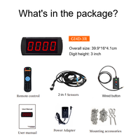 Compteur numérique LED GANXIN 3 pouces pour balles de médecine, entraînement Hyrox, équipement de gym, capteur de comptage pour Wall Ball Target