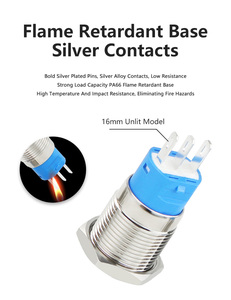 12V 24V 220V công nghiệp không thấm nước IP65 <span class=keywords><strong>push</strong></span> <span class=keywords><strong>button</strong></span> chuyển 16/19/22/25 mét Vòng LED ánh sáng momentary/latching <span class=keywords><strong>push</strong></span> <span class=keywords><strong>button</strong></span> chuyển - Product Image 6