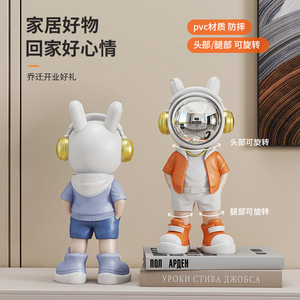 Astronaut Desktop Decorations 4Pcs <b>Lighted</b> Contemporary Design For Home Office Desk Supplies - Product Image 4