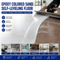 Lantai Epoxy Berwarna Pasir untuk Industri, Pabrik, Bengkel, dan Garasi, Tahan Aus dan Tahan Beban Berat