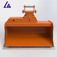 Bord de coupe monocylindre inclinable NM500 robuste à fixation par boulons pour mini-excavatrice 1,5-8 tonnes compatible avec attache rapide