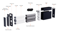 Système de filtration d'eau par osmose inverse sans réservoir sous évier, haute performance 0,0001μm, pour eau potable directe, appareils électroménagers