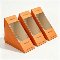 Caja de Cartón Biodegradable para Alimentos, Caja para Waffles y Sándwiches, Bandeja para Delicias, Cajas para Hot Dogs, Empaque para Comida Rápida, Caja para Conos de Hot Dog