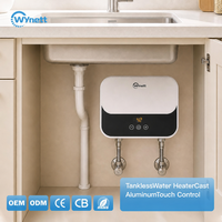 Pemanas Air Tanpa Tangki 4.5kW di Bawah Wastafel 110V 120V Bersertifikasi ETL, Air Panas Instan Tanpa Batas untuk Dapur Multi-titik AS Kanada