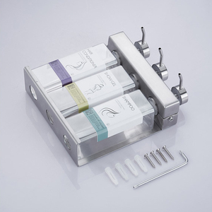 <span class=keywords><strong>Distributeur</strong></span> de <span class=keywords><strong>savon</strong></span> liquide <span class=keywords><strong>mural</strong></span> à triple tête en acier inoxydable, <span class=keywords><strong>design</strong></span> moderne, manuel, pour <span class=keywords><strong>savon</strong></span> pour les mains, shampoing et gel douche - Product Image 6