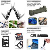 Kit de survie d'urgence populaire de 200 pièces et trousse de premiers secours d'aventure pour la pêche, le camping, les cadeaux pour homme et papa